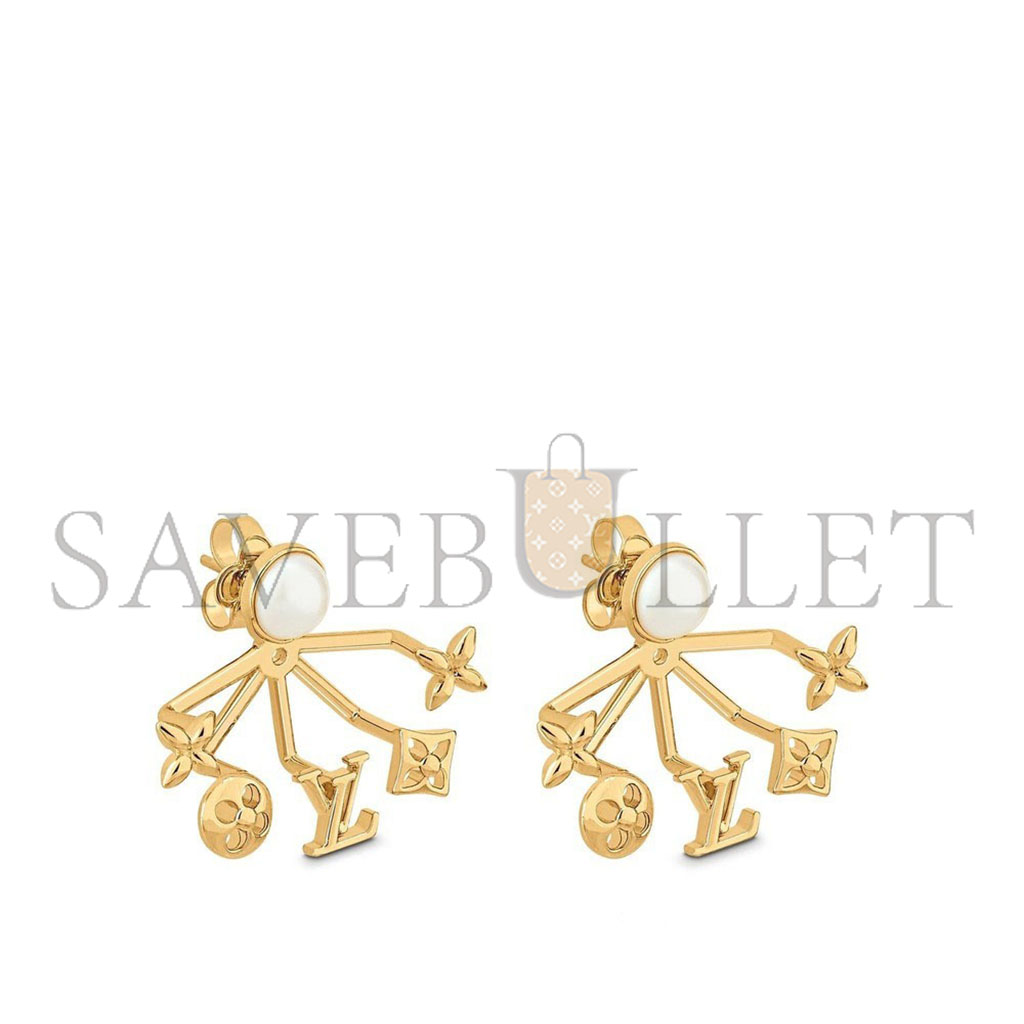 l**is V*t*n metal cruiser earrings gold m00601